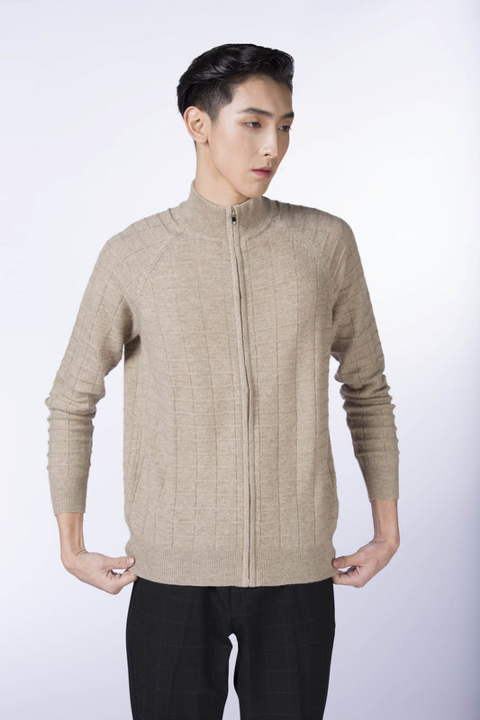 Zip Pattern Cardigan