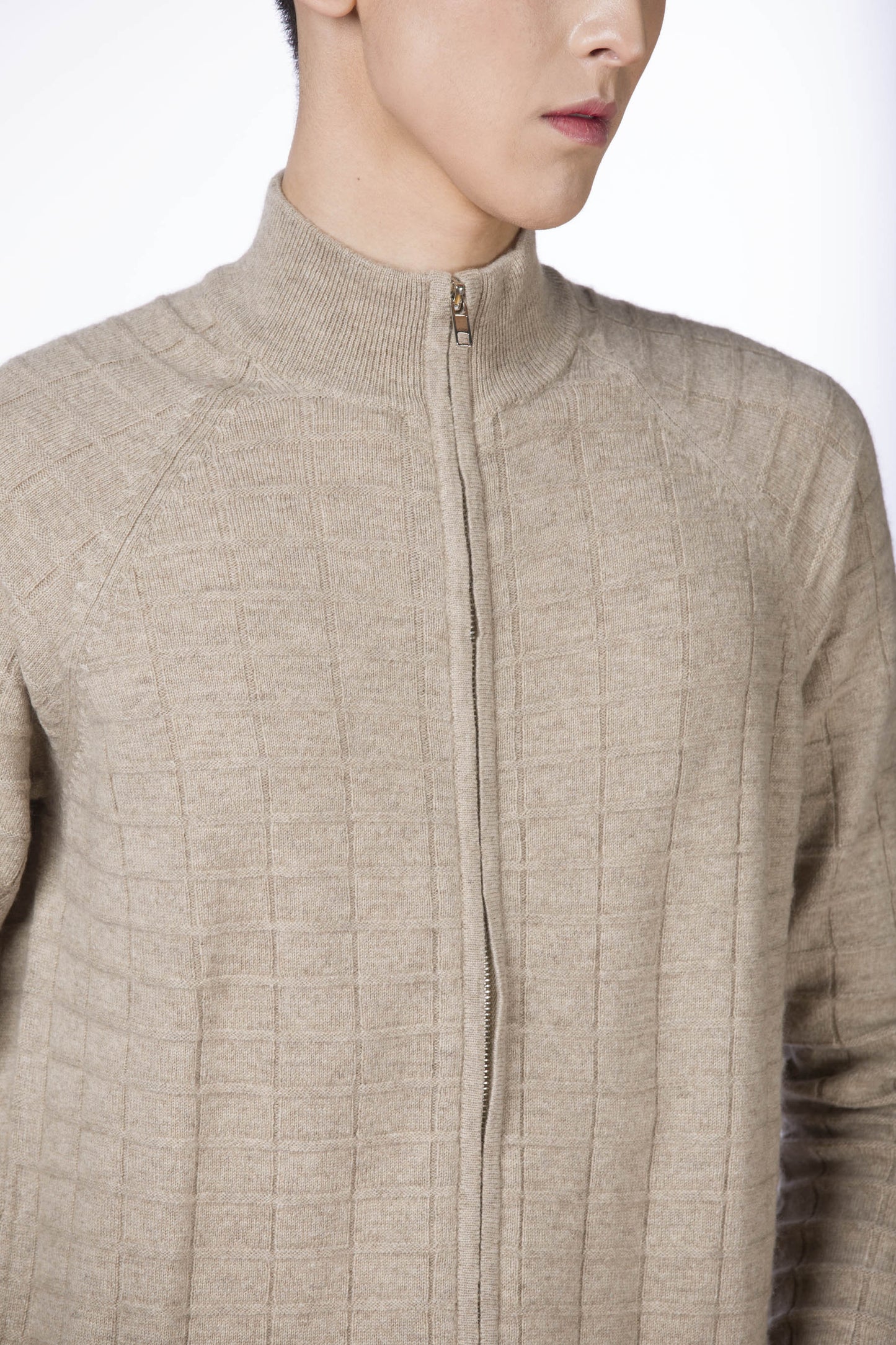 Zip Pattern Cardigan