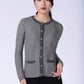 Two-Tone Pocket Cardigan
