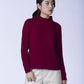 Mock Neck Cable Sweater