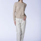 Mock Neck Cable Sweater