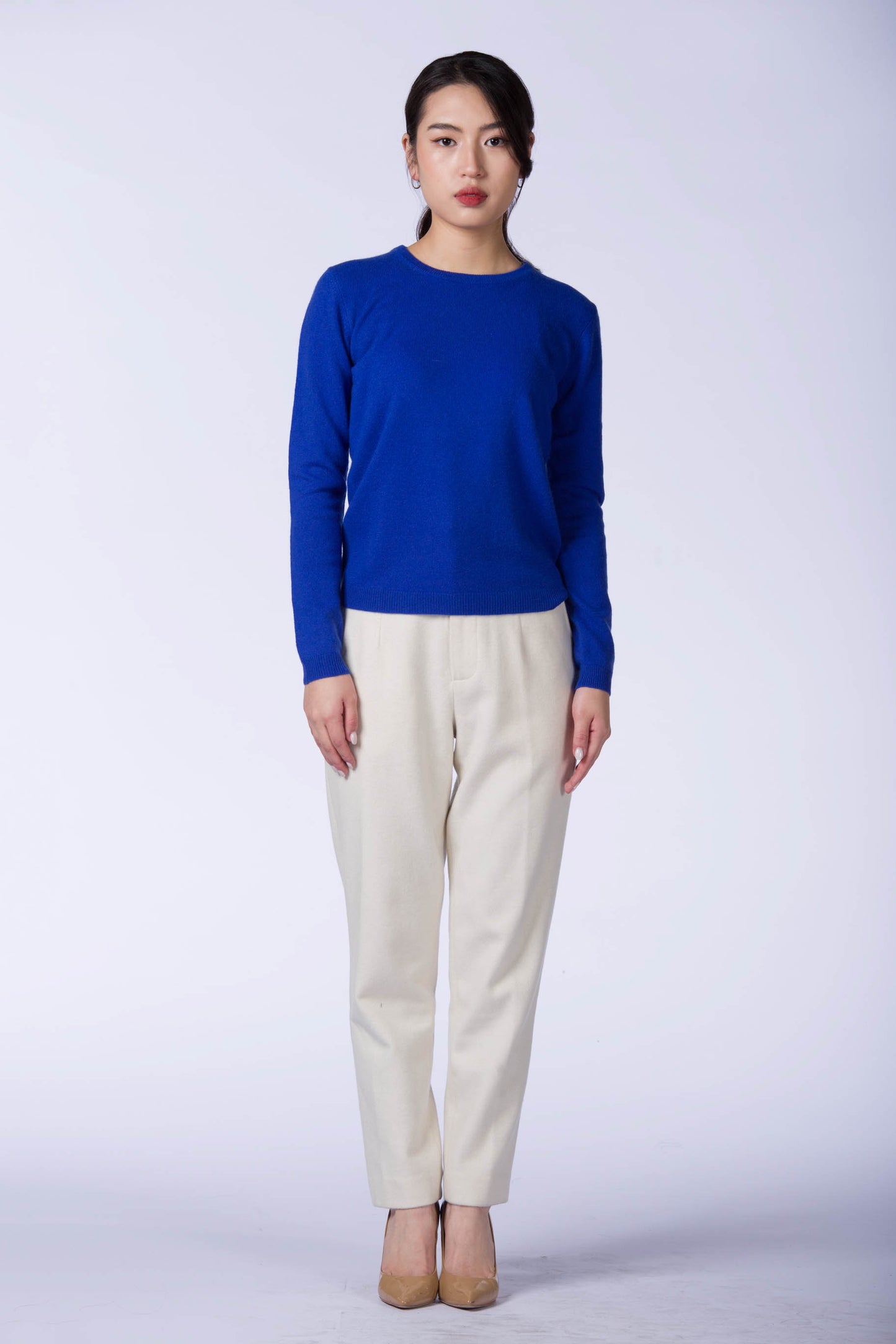 Mock Neck Cable Sweater